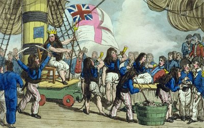 クロス・ザ・ライン、ジョン・ミットフォード（1782-1831）1818による「ジョニー・ニューカムの冒険」のプレート 作： Charles Williams